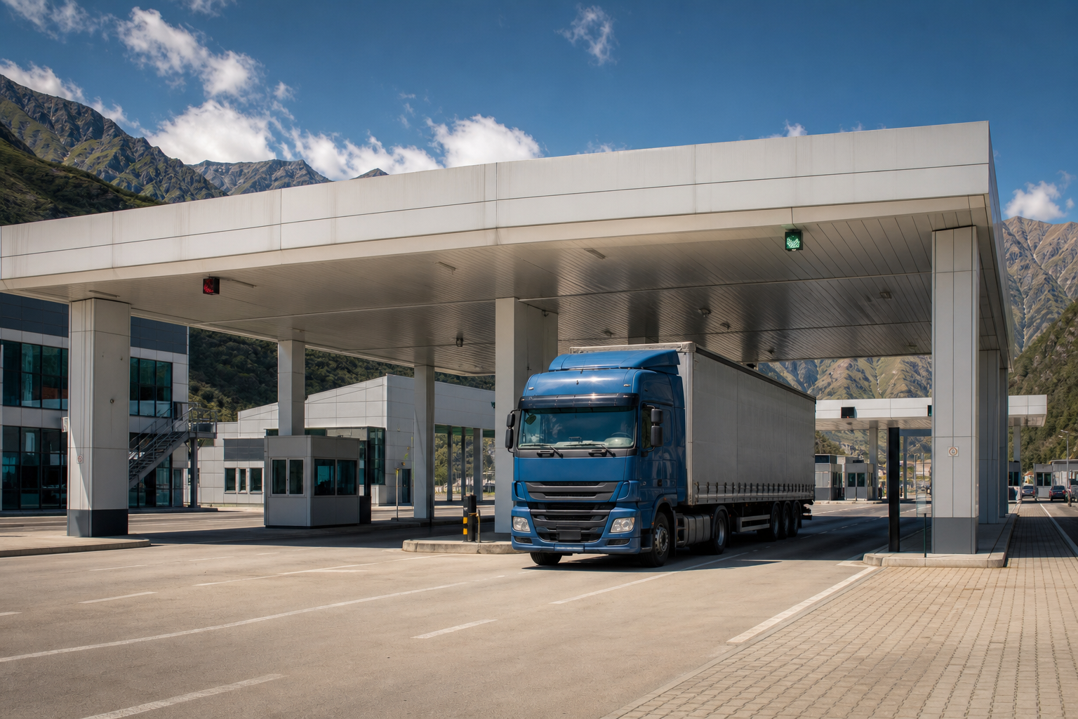 Illustrative customs terminal in Georgia